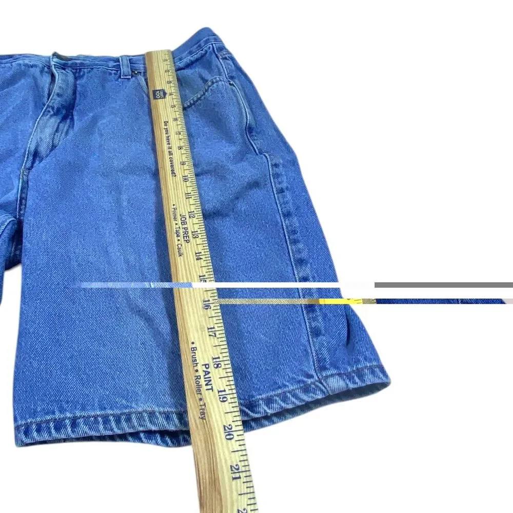 Vintage Bugle Boy Jean Shorts Mens 36 Blue Denim Jorts Baggy‎ Skater 90s Y2K